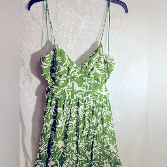 ZARA Floral Cutout Midi Dress - Picture 10 of 12